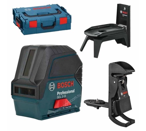 Лазерный уровень Bosch GCL 2-15 Professional с калибровкой + RM1 + BM3 + кейс Лазерный уровень Bosch GCL 2-15 Professional с калибровкой + RM1 + BM3 + кейс