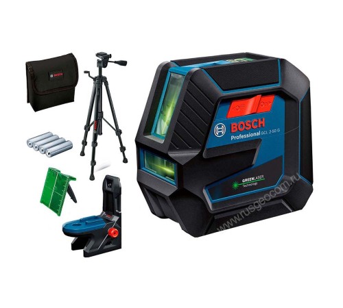 Лазерный уровень Bosch GCL 2-50 G с калибровкой + BT 150 Лазерный уровень Bosch GCL 2-50 G с калибровкой + BT 150