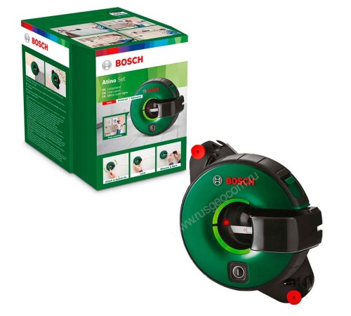 Лазерный уровень с рулеткой Bosch Atino Set с калибровкой Лазерный уровень с рулеткой Bosch Atino Set с калибровкой