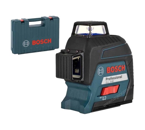 Лазерный уровень Bosch GLL 3-80 с калибровкой + кейс Лазерный уровень Bosch GLL 3-80 с калибровкой + кейс