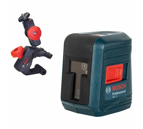 Лазерный уровень BOSCH GLL 2 с калибровкой с держателем MM2 Лазерный уровень BOSCH GLL 2 с калибровкой с держателем MM2