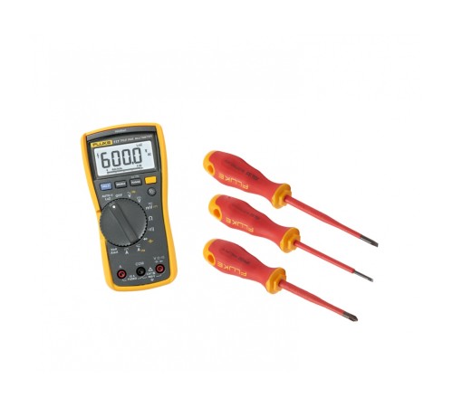 Комплект Fluke IB117L - мультиметр Fluke 117 с набором отвёрток Комплект Fluke IB117L - мультиметр Fluke 117 с набором отвёрток