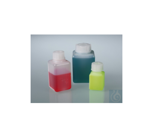 0331-0020 Burkle Квадратная бутылка с узким горлышком, HDPE, 20 мл, с крышкой 0331-0020 Burkle Квадратная бутылка с узким горлышком, HDPE, 20 мл, с крышкой